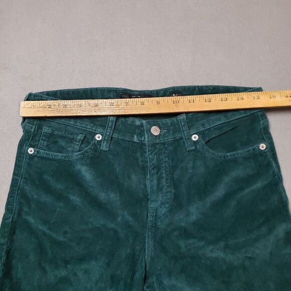 Lucky Brand Cords Ava Skinny Green Corduroy Pants - Picture 15 of 15
